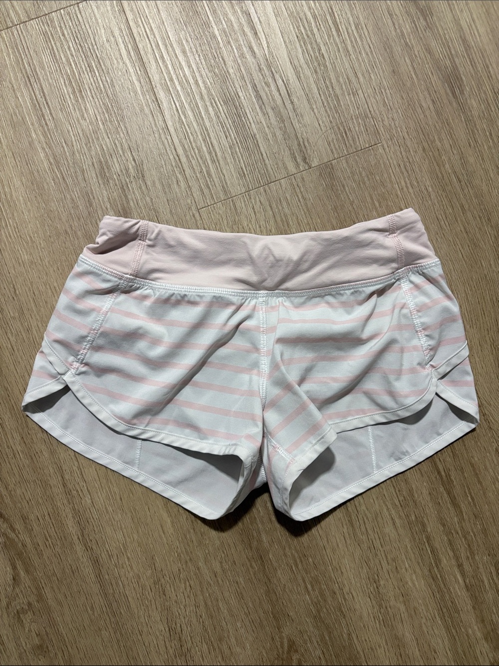 Ivivva Pink and White Striped Performance Shorts